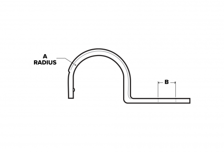 LineArt-EMT-One-Hole-Strap-Side.png Line Art Side View of One Hole Steel EMT Strap ny ECNKorns